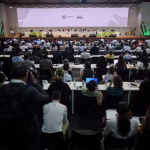 Negotiators attend a plenary session during the UN Climate Change Conference (COP30), in Belem, Brazil, November 21, 2025. REUTERS/Adriano Machado
