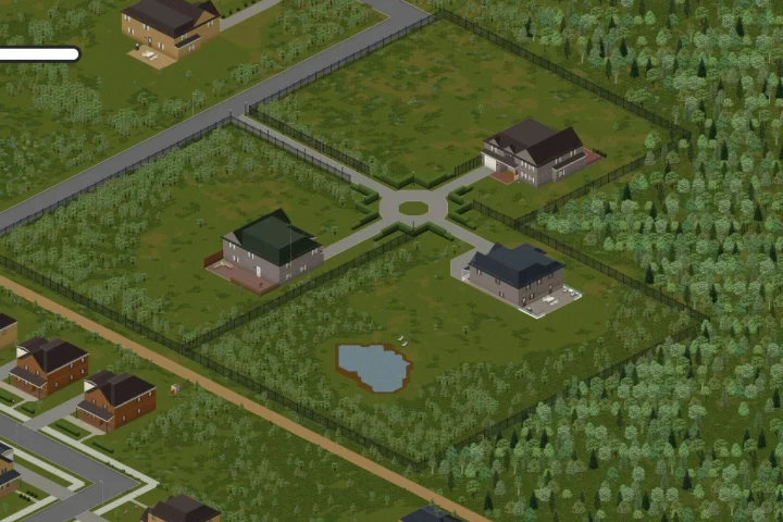 Riverside gated community